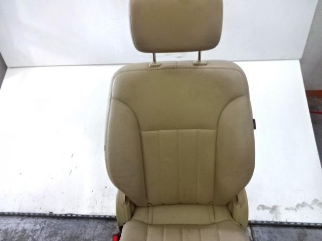 A2519200732 SEDILE POSTERIORE SINISTRO SECONDA FILA IN PELLE BEIGE MERCEDES CLASSE R 320 PASSO LUNGO W251 3.0 D 165KW AUT 5P (2007) RICAMBIO USATO CON - Foto 3