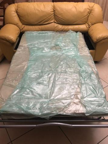 divano letto una piazza e mezza in pelle. - Foto 6