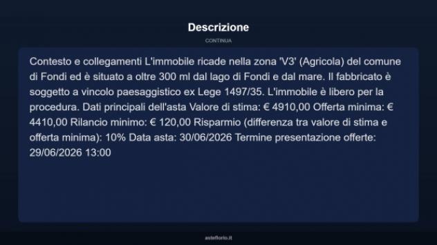 Immobile in asta di 20 m² in vendita a Fondi - Foto 6