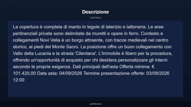 Immobile in asta di 213 m² in vendita a Novi Velia - Foto 16