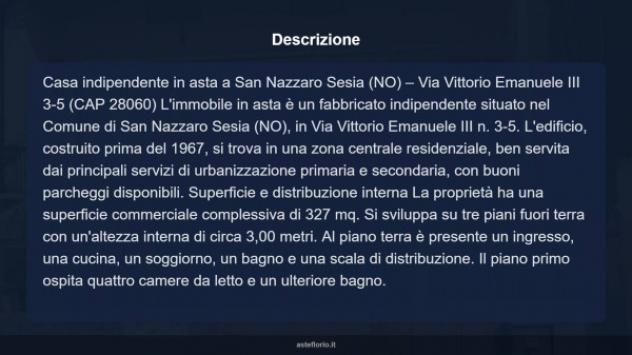 Immobile in asta di 327 m² con più di 5 locali e box auto in vendita a San Nazzaro Sesia - Foto 8