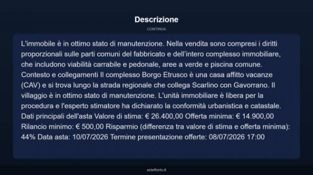 Immobile in asta di 22 m² in vendita a Scarlino - Foto 9