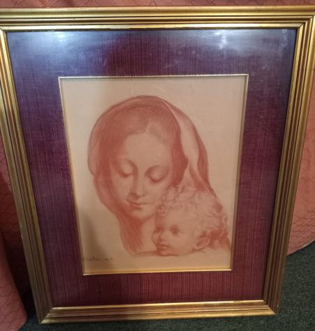 QUADRO CON CORNICE DI ANTIQUARIATO FIRMATO
