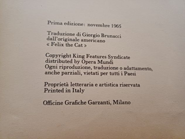 FELIX IL GATTO NERO, FUMETTO GARZANTI 1965. - Foto 5