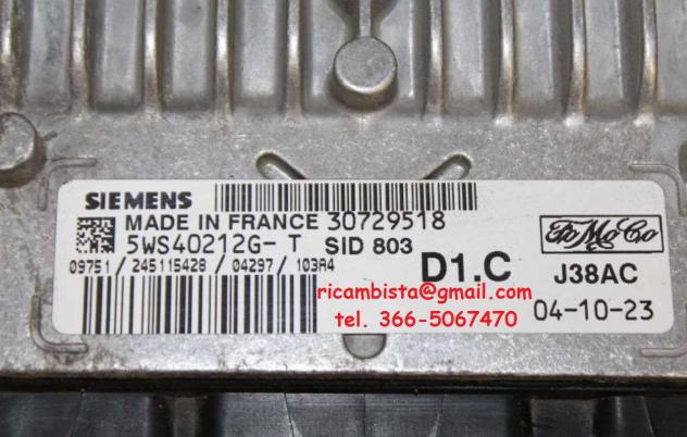 30729518 5WS40212G-T Volvo V50 2.0 centralina motore - Foto 2