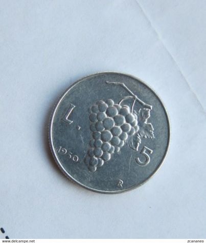 5 LIRE DEL 1950 REPUBBLICA ITALIANA IN SPLENDIDA CONSERVAZIONE -