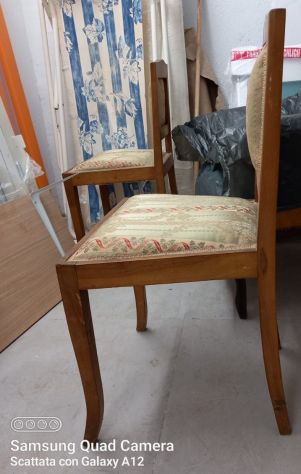 2 sedie vintage in legno imbottite – zona Savona - Foto 2