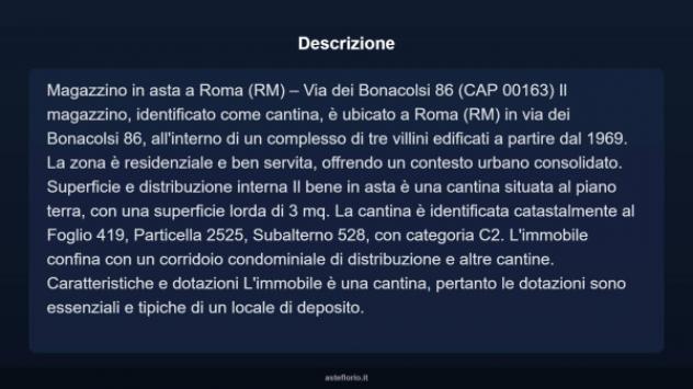 Immobile in asta di 3 m² in vendita a Roma - Foto 4