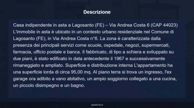 Immobile in asta di 95 m² con più di 5 locali in vendita a Lagosanto - Foto 12