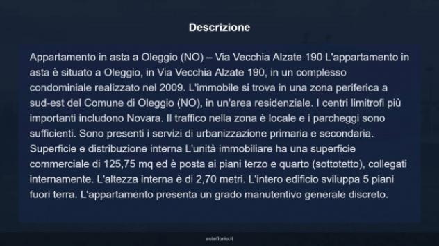 Immobile in asta di 125 m², box auto doppio in vendita a Oleggio - Foto 14