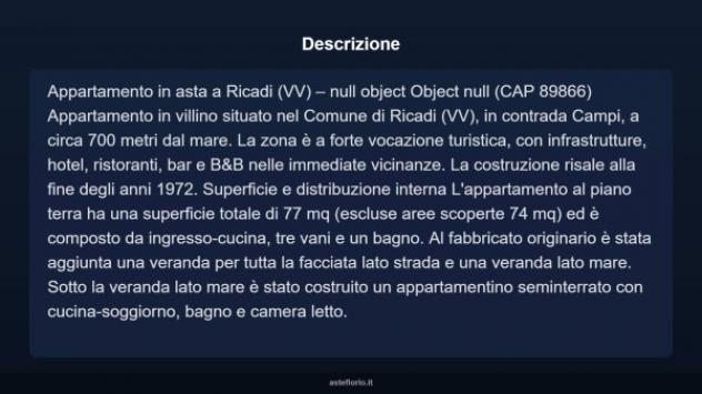 Immobile in asta di 77 m² in vendita a Ricadi - Foto 3