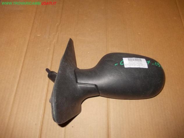 RETROVISORE EST.S.regol.elett. MAN.NERO PLAST. RENAULT CLIO (C65/B65) Vetri e Retrovisori Cristalli Retrovisori Coperchio i RENAULT - CLIO II - 01