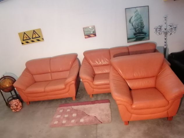 MERAVIGLIOSO SET DIVANI 321 in pelle ! CONSEGNA ! - Foto 9