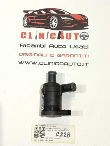 POMPA ACQUA VOLKSWAGEN Eos Serie (1F7) 1K0965561G BWA benzina 1984 (0610)