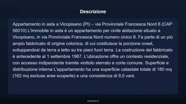 Immobile in asta di 180 m² in vendita a Vicopisano - Foto 3