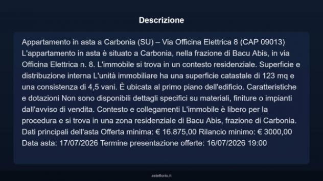 Immobile in asta di 123 m² in vendita a Carbonia - Foto 3
