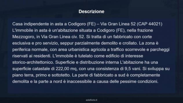 Immobile in asta di 222 m² con più di 5 locali in vendita a Codigoro - Foto 10