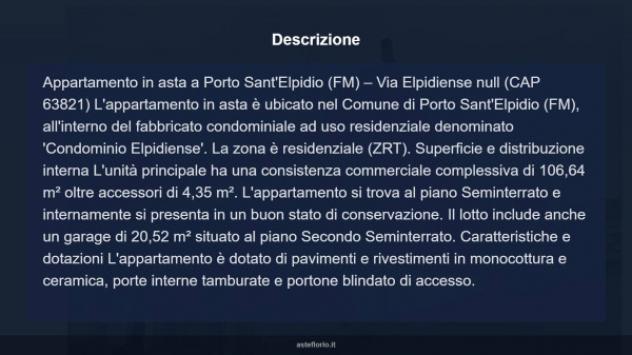 Immobile in asta di 106 m², box auto in vendita a Porto Sant'Elpidio - Foto 6