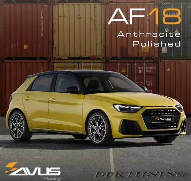 Cerchi lega 18 modello AVUS AF18 Matt Antracite Pol AUDI - Foto 5
