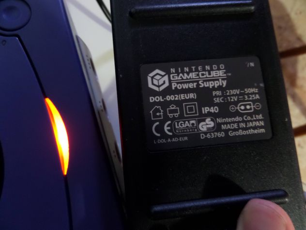 Alimentatore Nintendo GAME CUBE ORIGINALE, Funzionante - Foto 3
