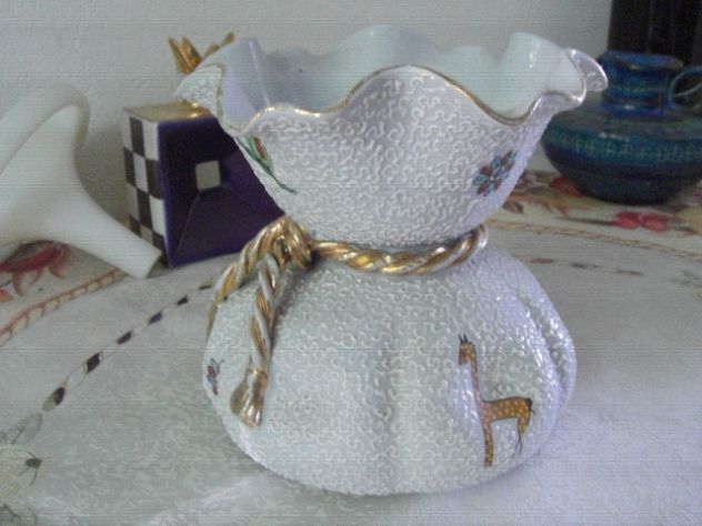 DERUTA ROLLI VASO CERAMICA ANNI CINQUANTA CONDIZIONI MOLTO BUONE.