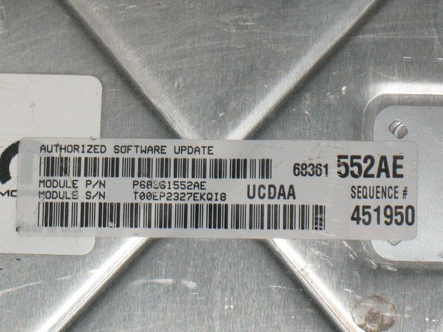 P68243303AB ECU DODGE RAM 1500 5.7L 68361552AE A2C7459650200 T00EP2327EKQI8 - Foto 3