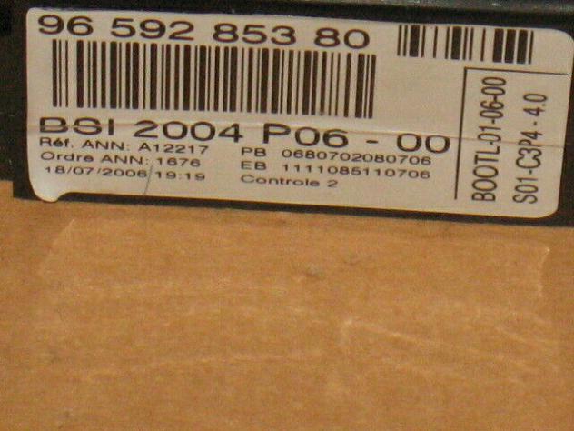 9661961280 KIT PEUGEOT CITROEN C2 C3 1.4 J34P SW9661961280 BSI 9659285380 - Foto 4