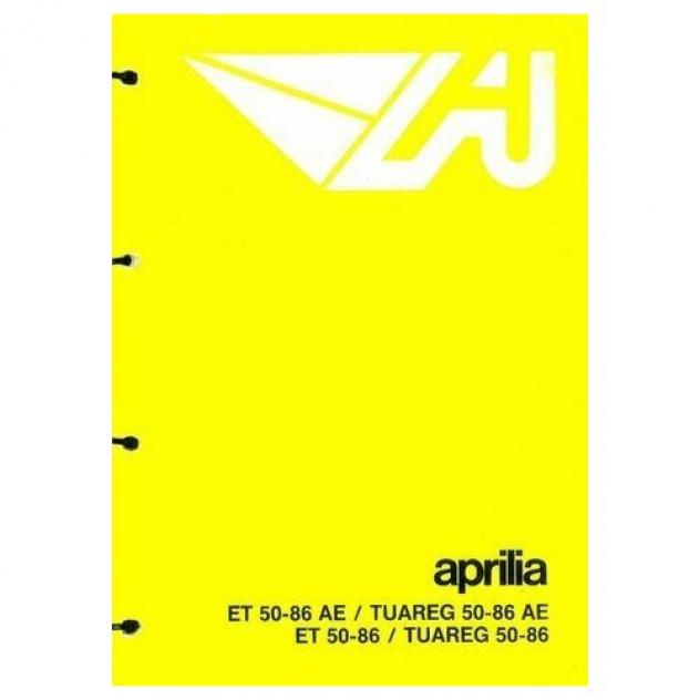 Catalogo ricambi Aprilia ET e Tuareg 50 del 1986