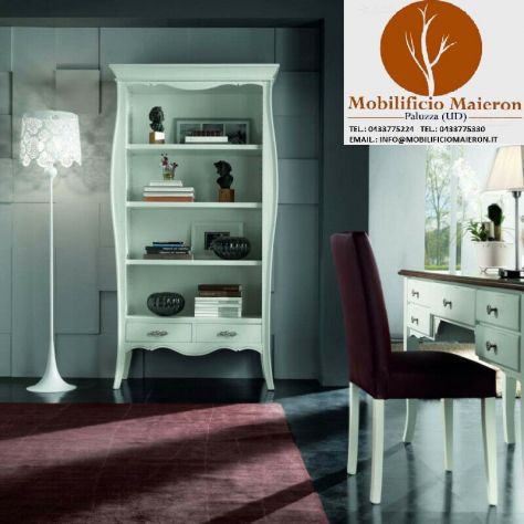 Mobili Classici Rustici Ferrara Libreria  cod 988 Color Laccato Hotel Alberghi