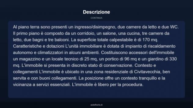 Immobile in asta di 262 m² con più di 5 locali in vendita a Civitavecchia - Foto 17