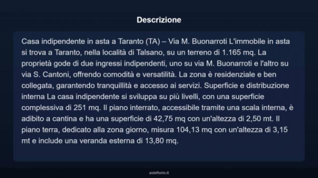 Immobile in asta di 251 m² in vendita a Taranto - Foto 18