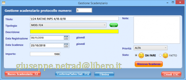 Software gestionale scadenzario (aziendale, ufficio, personale) - Foto 4