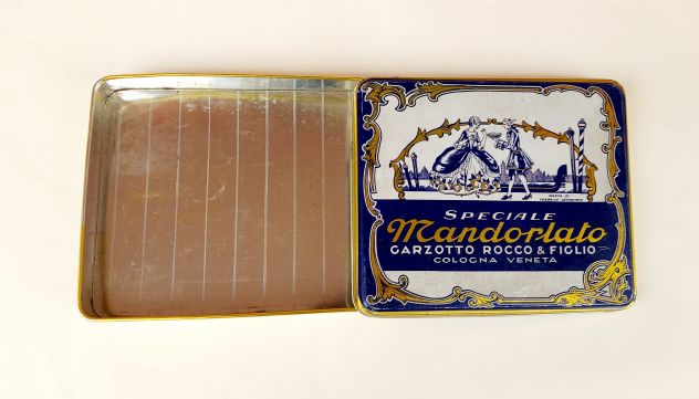 Scatola di Latta Speciale Mandorlato Garzotto Rocco &amp; Figlio anni '80 - Foto 4
