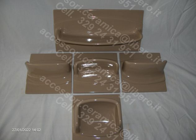 Portasaponi Bagno ECAS SIRENA e altri Accessori in Vetro Opalino - Foto 9