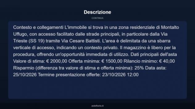 Immobile in asta di 30 m² in vendita a Montalto Uffugo - Foto 8