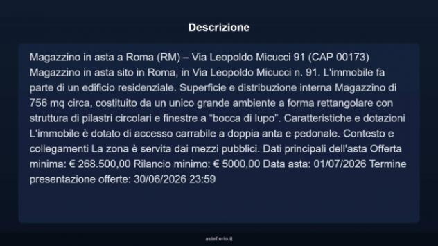 Immobile in asta di 756 m² in vendita a Roma - Foto 8