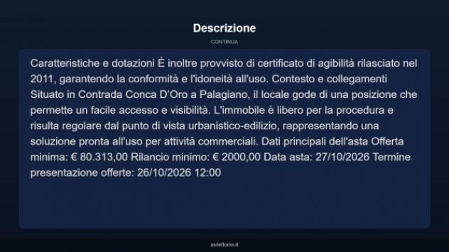 Immobile in asta di 486 m² in vendita a Palagiano - Foto 4