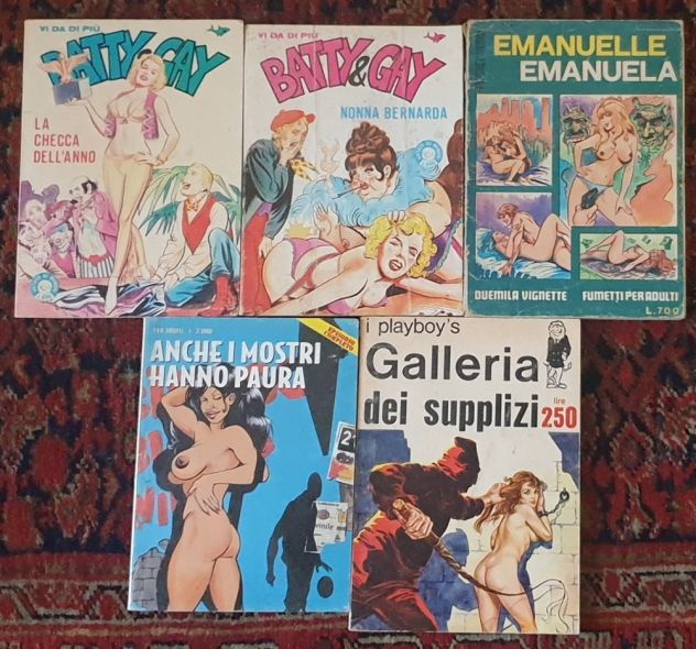 Lotto fumetti vari Batty & Gay Emmanuelle I Playboy's