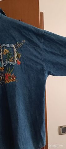 Camicia Jeans Donna Ricamata a mano Stile Positano - Foto 6