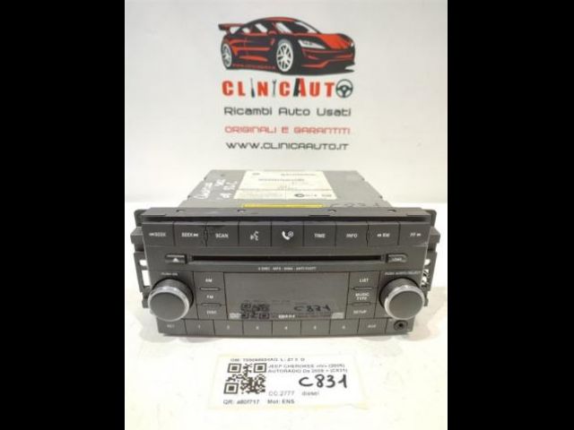 AUTORADIO JEEP Cherokee 4° Serie 05064924AG ENS (0508)