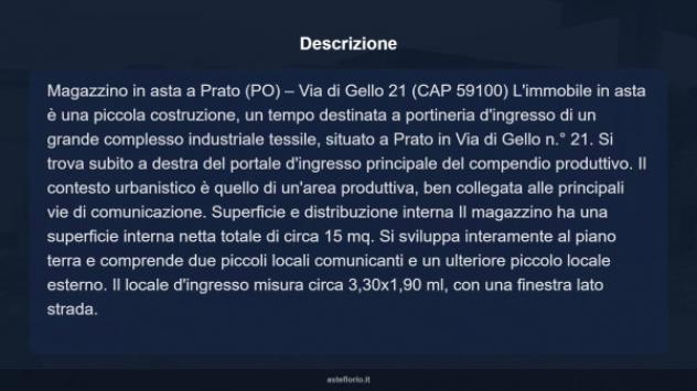 Immobile in asta di 15 m² in vendita a Prato - Foto 8
