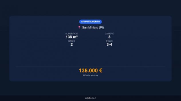 Immobile in asta di 138 m², box auto in vendita a San Miniato - Foto 15