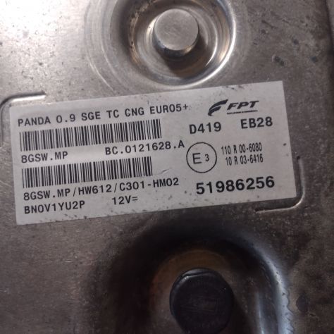 Centralina Motore FPT Fiat Panda 3^ 0.9 BZ 8GSW.MP 51986256 HW612 - Foto 4