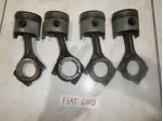 BIELLE E PISTONI PER FIAT 600d FANALONA RIF.4060547 CONNECTING RODS AND STRIPS