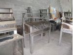 GRIGLIA A CARBONE  IN ACCAIO INOX PROFESSIONALE