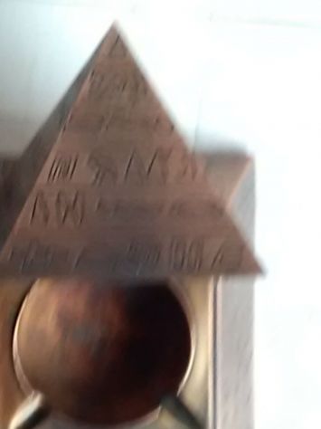 Posacenere in metallo con Coperchio a Piramide - Egitto - Foto 8