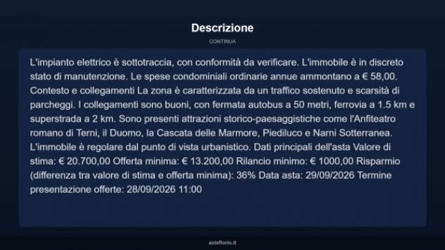 Immobile in asta di 23 m² in vendita a Terni - Foto 6
