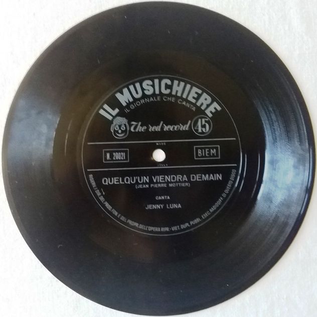 5 Flexi-disc "Il Musichiere" con pubblicità dei Gialli Mondadori- del 1959 - Foto 6