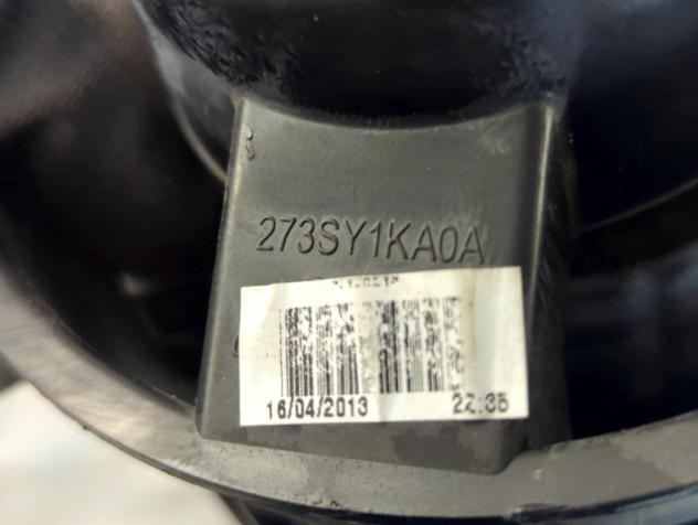 273SY1KA0A MOTORINO VENTOLA VENTILAZIONE ABITACOLO NISSAN JUKE 1.5 D 81KW 5P (2013) RICAMBIO USATO - Foto 6