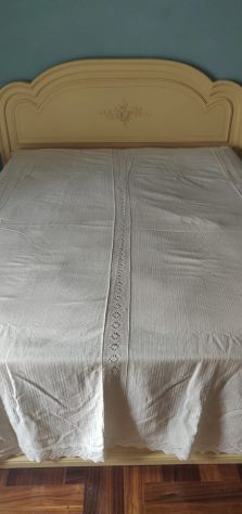 Coperta di cotone con inserti ad uncinetto - Foto 2